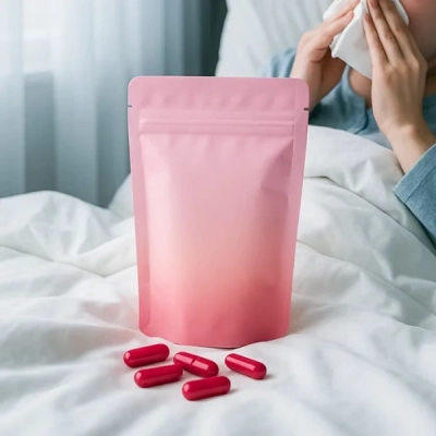 接骨木莓胶囊 (半成品)